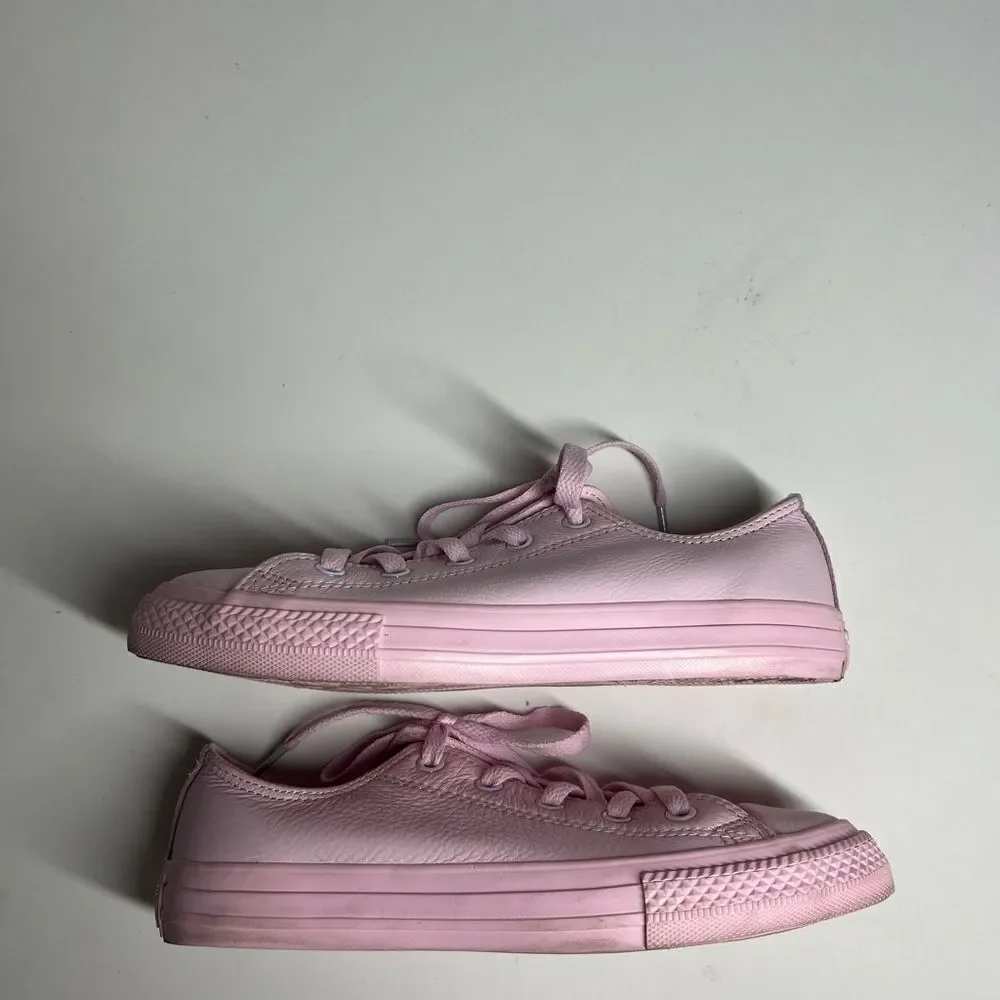 Converse Youth Girl Chuck Taylor All Star Leather Ox Pink Foam Pink Foam size 3Y